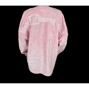 Walt Disney World  Spirit Jersey Adult Large Piglet Pink Velour‎ Polka Dot